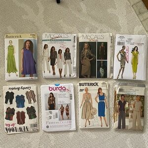 Multiple Vintage Butterick, Mccall’s & More Sewing Women’s and Kids Patterns